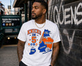 Knicks in Five Borough White Tee  ✨ Pre Order Only ✨ Ships August 3rd